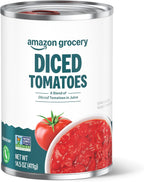 Amazon Fresh, Diced Canned Tomatoes In Tomato Juice, 14.5 Oz (Previously Happy Belly, Packaging May Vary)