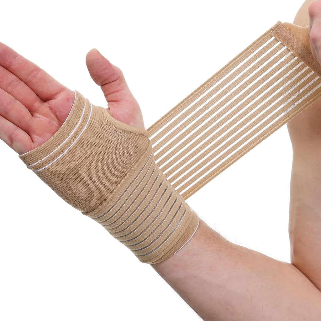 NeoTech Care Hand Palm Wrist Support (Beige, Size M, 1 Unit)