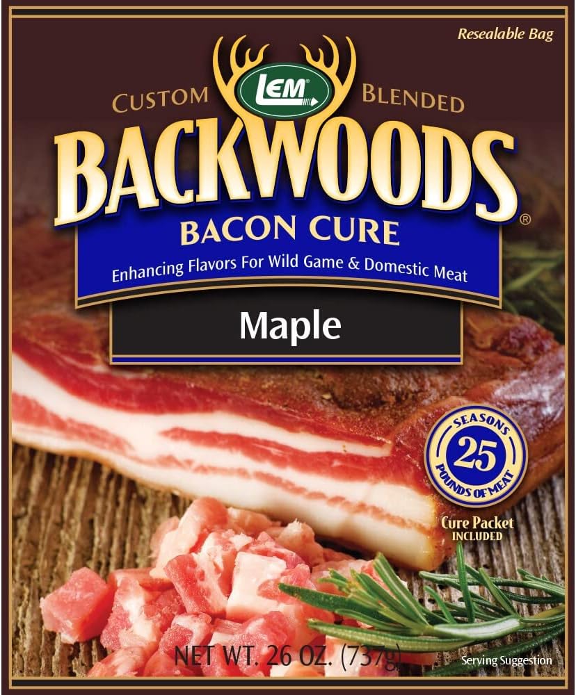 LEM BACKWOODS MAPLE BACON CURE Use as a dry rub or wet brine! Making Homemade Bacon Is Easier Than You Think!