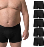 PROTECHDRY Washable & Reusable Urinary Incontinence Cotton Boxer Brief Underwear for Men - 5 Pack