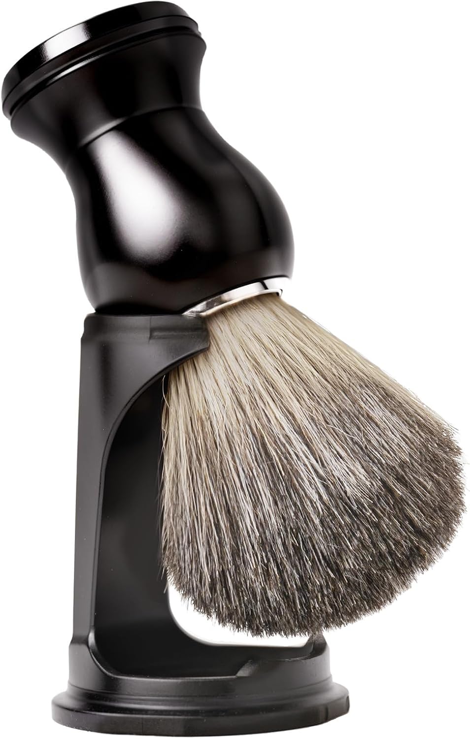 Shaving Brush Set 2 in 1, Shaving Brushes for Men with Comfortable Handle, Soft Bristle Shave Brush Shaving Kit Includes Brush Stand, Christmas, Birthday Gift for Bearded Man