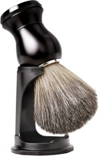 Shaving Brush Set 2 in 1, Shaving Brushes for Men with Comfortable Handle, Soft Bristle Shave Brush Shaving Kit Includes Brush Stand, Christmas, Birthday Gift for Bearded Man
