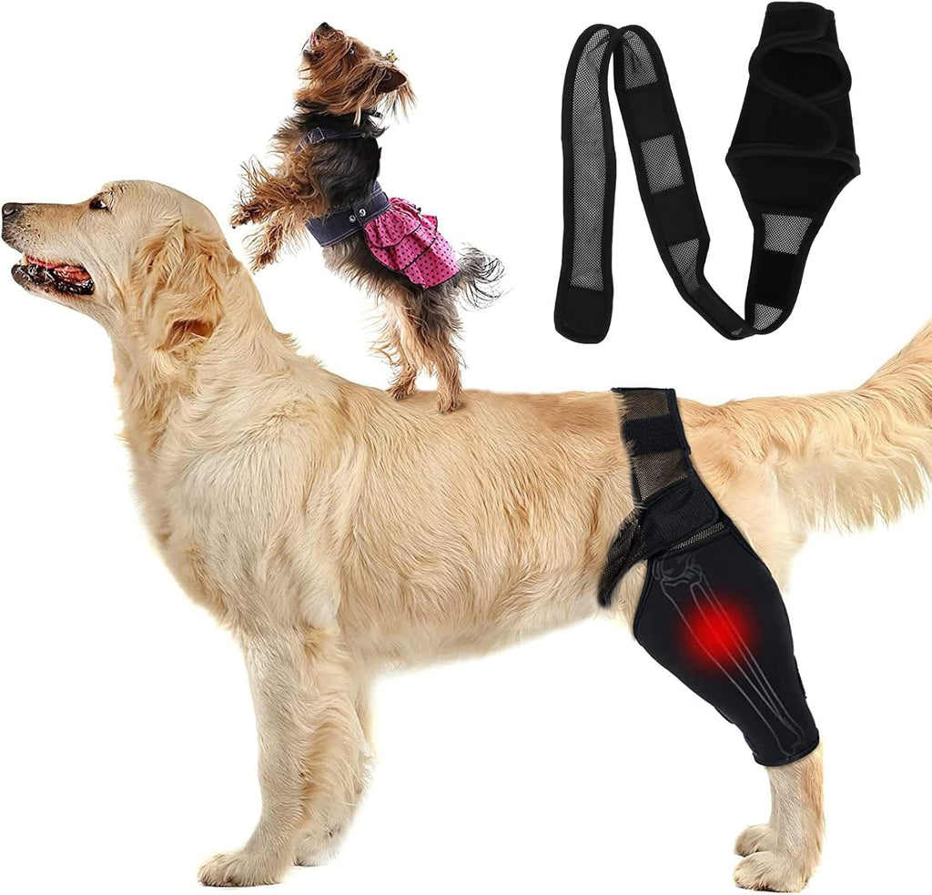 Tyenaza Dog Elbow Protector Pads, Relieve Arthritis Reducing Pain Provides Support Dog Elbow Protector for Small Medium Dogs (S Size)