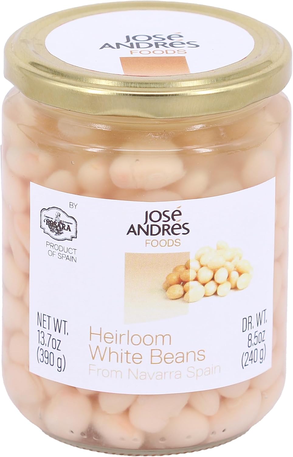 José Andrés Heirloom White Beans, 13.7 oz