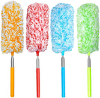 Tonmp 4 Pcs, [Microfiber] Hand [Duster] [Washable] Microfibre Cleaning Tool Extendable [Duster]s for Cleaning Office, Car, Computer, Air Condition