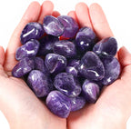 DUQGUHO Amethyst Healing Crystals Stones Set Natural Bulk Crystals Tumbled Polished Irregular Crystal Stones Bulk Rocks 0.45 lbs