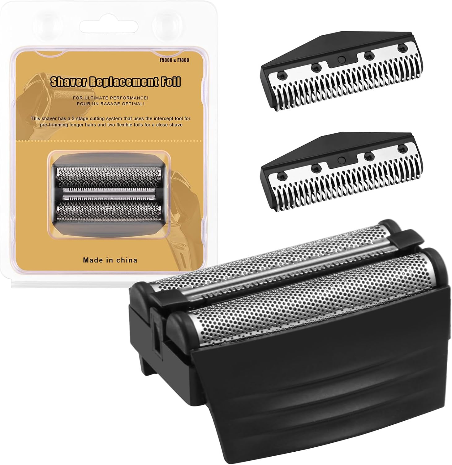 Shaver Replacement Foil Compatible with Remington TITANIUM-X Flex & Pivot Foil and Cutter F5800 & F7800,Shaver heads Fit for Remington F4900,F5800,F7800 (1 Pack)