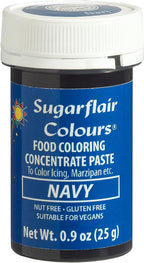 Sugarflair Food Coloring Concentrate Paste, 25 Grams Navy