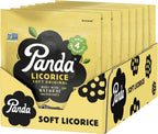 Panda ® | Natural Soft Original Licorice | Pure Panda Black Licorice Candy Made with Only 4 Natural Ingredients | Non-GMO Project verified | Vegan & Fat Free | 200 G - 7 OZ x 8 – Resealable Bags Pack