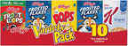 Kellogg's Cold Breakfast Cereal, Single Serve, Variety Pack, 10.94oz Tray (10 Boxes)