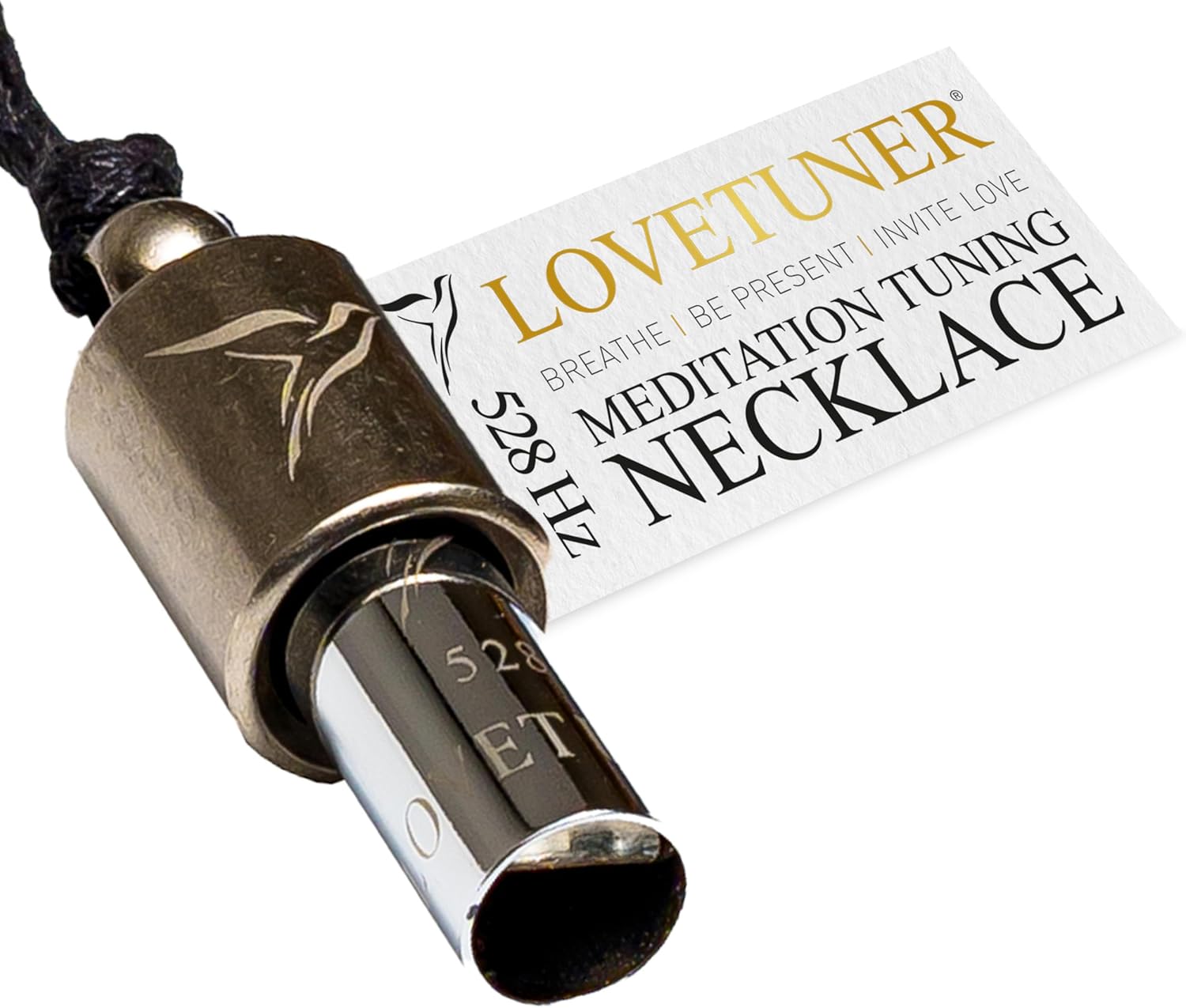 LOVETUNER 528Hz Breathing Necklace for Stress Relief, Mindfulness & Meditation | Sound Healing Whistle for Anxiety, Focus, Calm & Relaxation | Emotional Wellness, Inner Peace & Balance Necklace