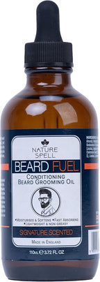 Nature Spell Beard Growth Oil, XL Bottle, 3.72 Fl Oz, Promotes Thicker, Fuller Beard & Mustache, Infused with Argan, Jojoba & Castor Oils, Nourishing Facial Hair Formula For Men, Vegan & Paraben Free