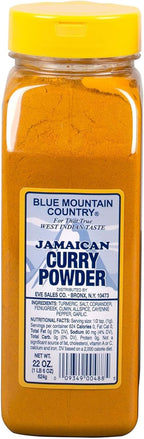 Blue Mountain Country Jamaican Curry Powder – 22 oz Shaker Bottle | Authentic West Indian Curry Spice Blend for Meat, Seafood, Vegetables & More