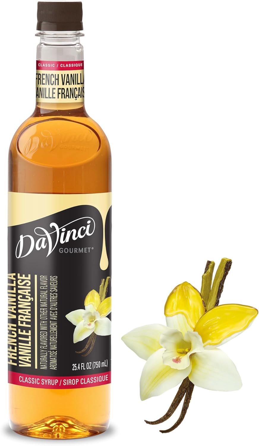 DaVinci Gourmet Classic French Vanilla Syrup, 25.4 Fluid Ounces (Pack of 1)
