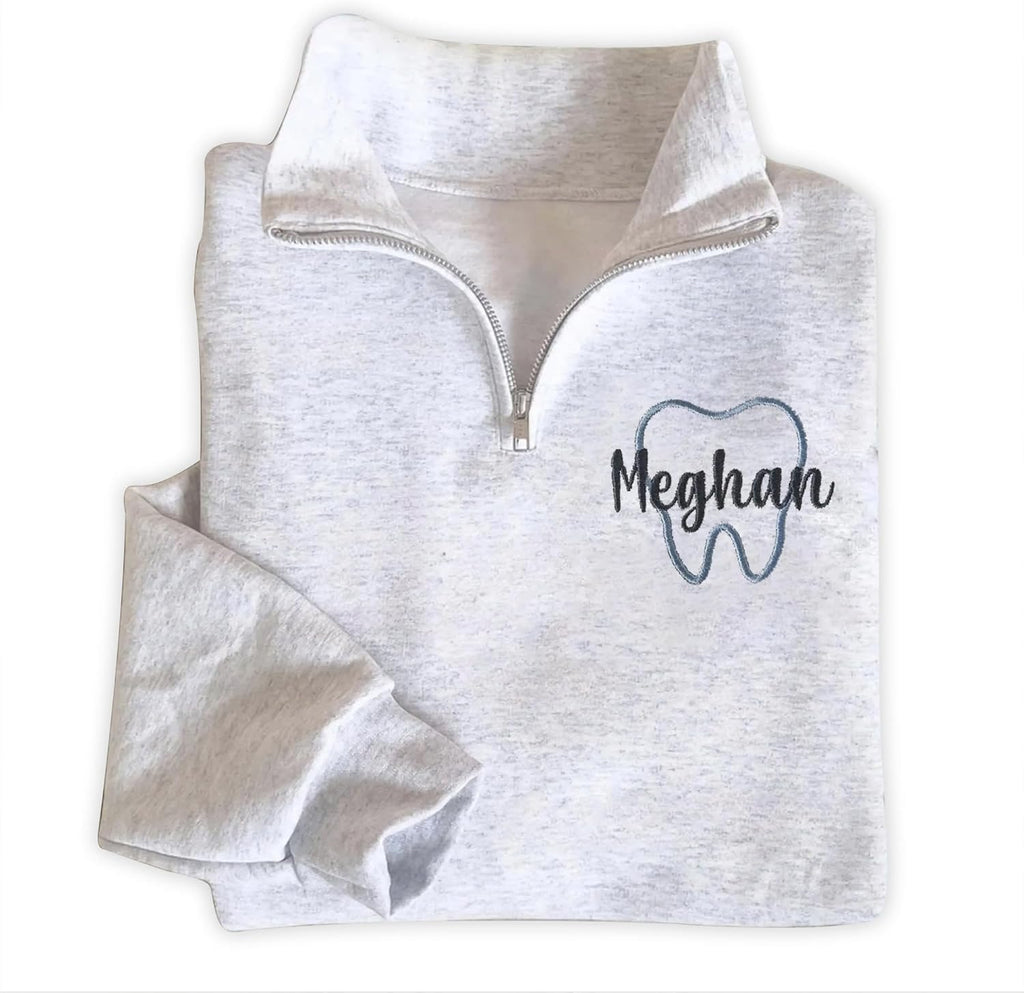 Chillever - Dental Hygienist Embroidered Sweatshirt, Gift For Hygienist, Tooth Gift, Teeth Sweatshirts For Women