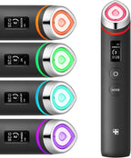 medicube Booster Pro | 6-in-1 Real Glass Glow Beauty Massager | for Clear, Radiant, Firmer-Looking Skin | Korean Skin Care | Black