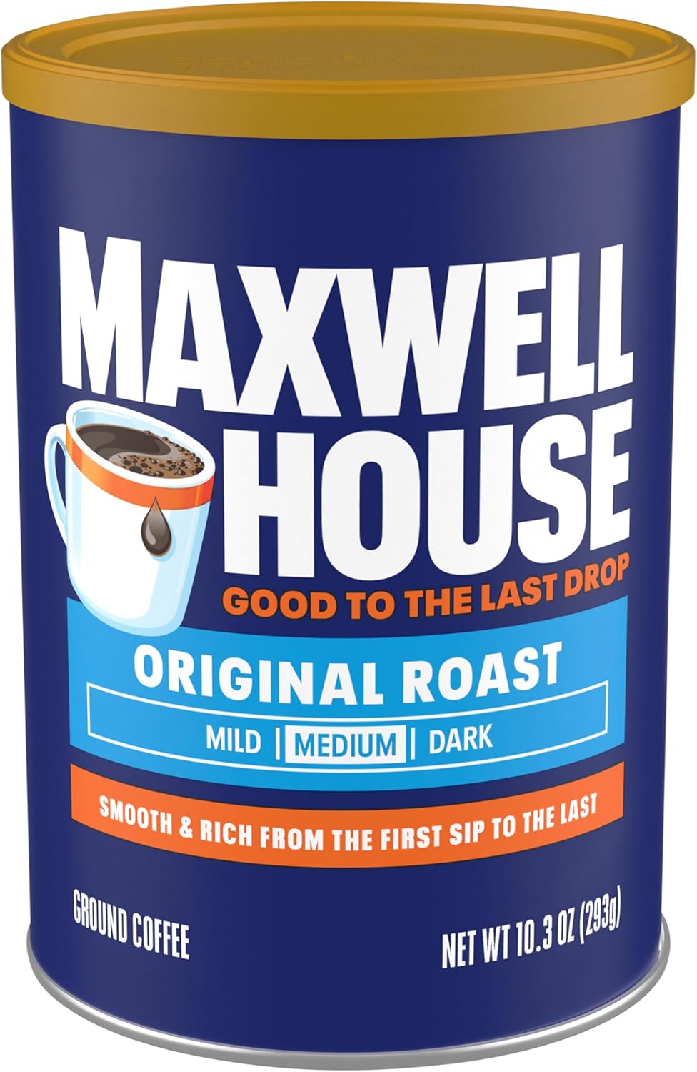 Maxwell House Original Roast Ground Coffee, 10.3 oz Canister