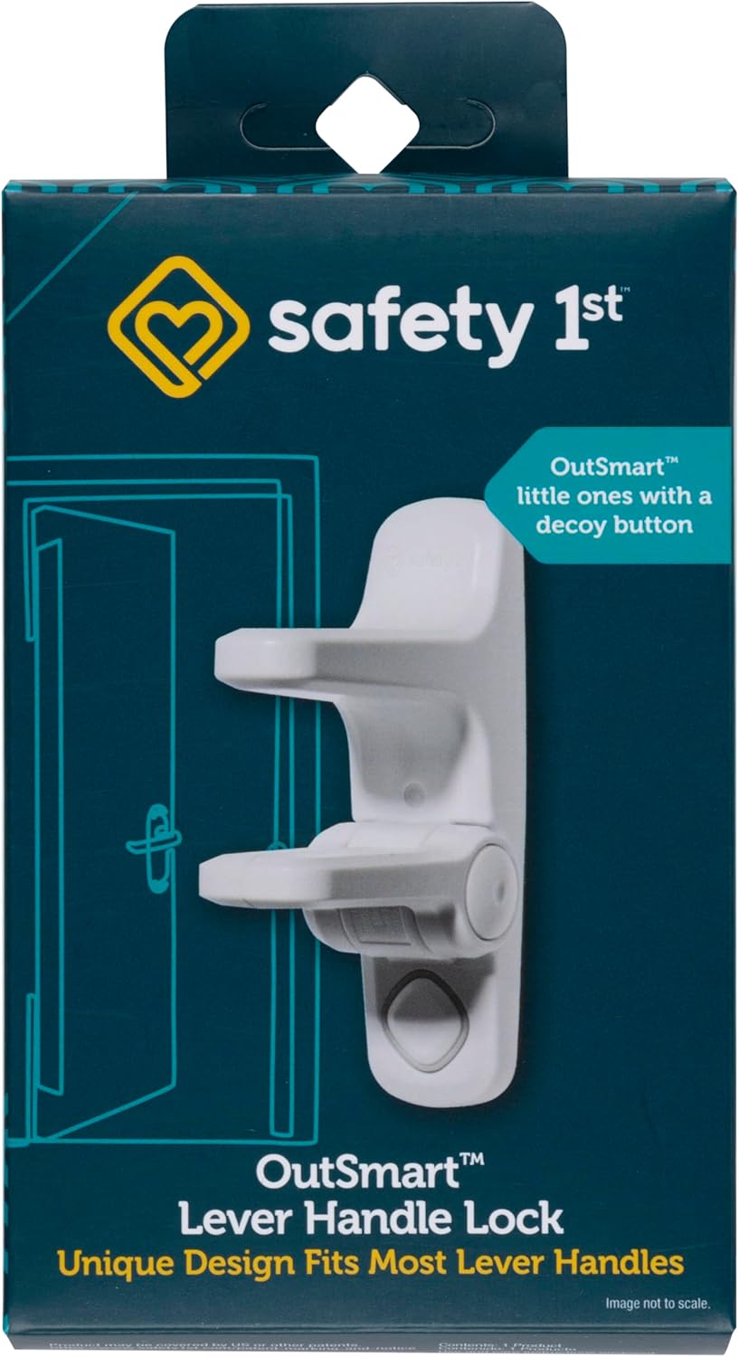 Safety 1st OutSmart Child Proof Door Lever Lock, White, 1 Count