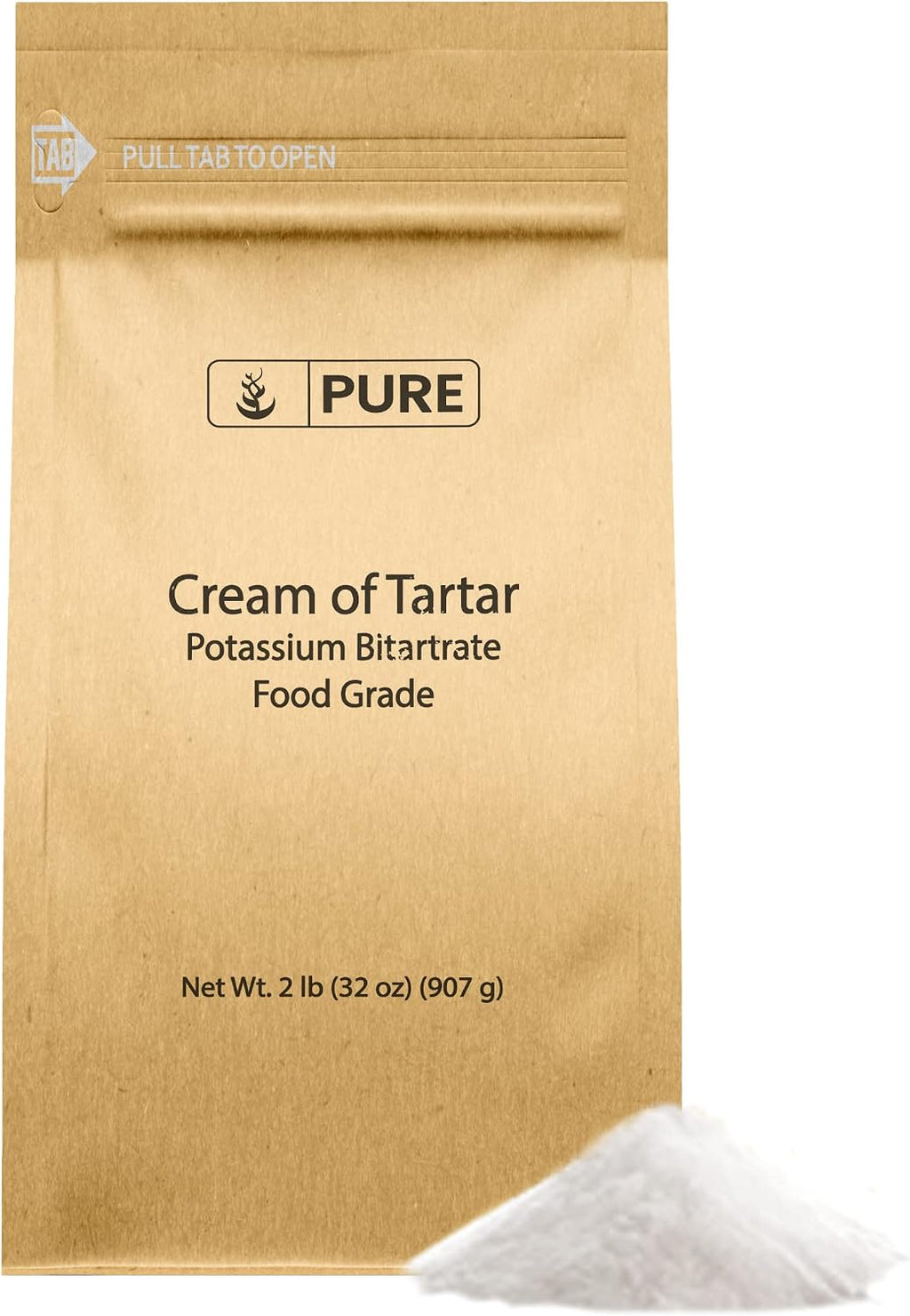 Pure Original Ingredients Cream of Tartar (2 lb) Pure & Natural, Baking & Cleaning, DIY Bath Bombs & More, Eco-Friendly Packaging