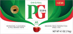 PG Tips Premium Black Tea Bags Non-Pyramid, 40 Count (Pack of 1)