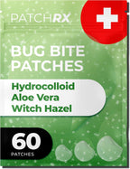 Bug Bite Patches (60 Pack) Mosquito Bite Itch Relief for Kids (Hydrocolloid, Aloe Vera & Witch Hazel, Mosquito Patches for Skin, Bug Bite Itch Relief Stickers for Insect Bites (Skin Friendly)