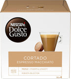 Coffee Capsule | Nescafé | Dolce Gusto Cortado Espresso Macchiato Koffie Capsules | Total Weight 3.53ounce
