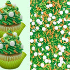 Baseball Cookie Cupcake Cakes Semi-Sweet Edible Confetti Decorations Sprinkles Desert Jimmies Toppers 4oz