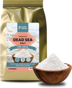 Pacific Pelican Iodized Dead Sea Salt – 2 Pounds – Fine Grain – Unrefined Kosher, Natural Iodized, Ideal for Paleo, Keto, Vegan Diets - Pure Sea Salt for Cooking, Seasoning & Wellness