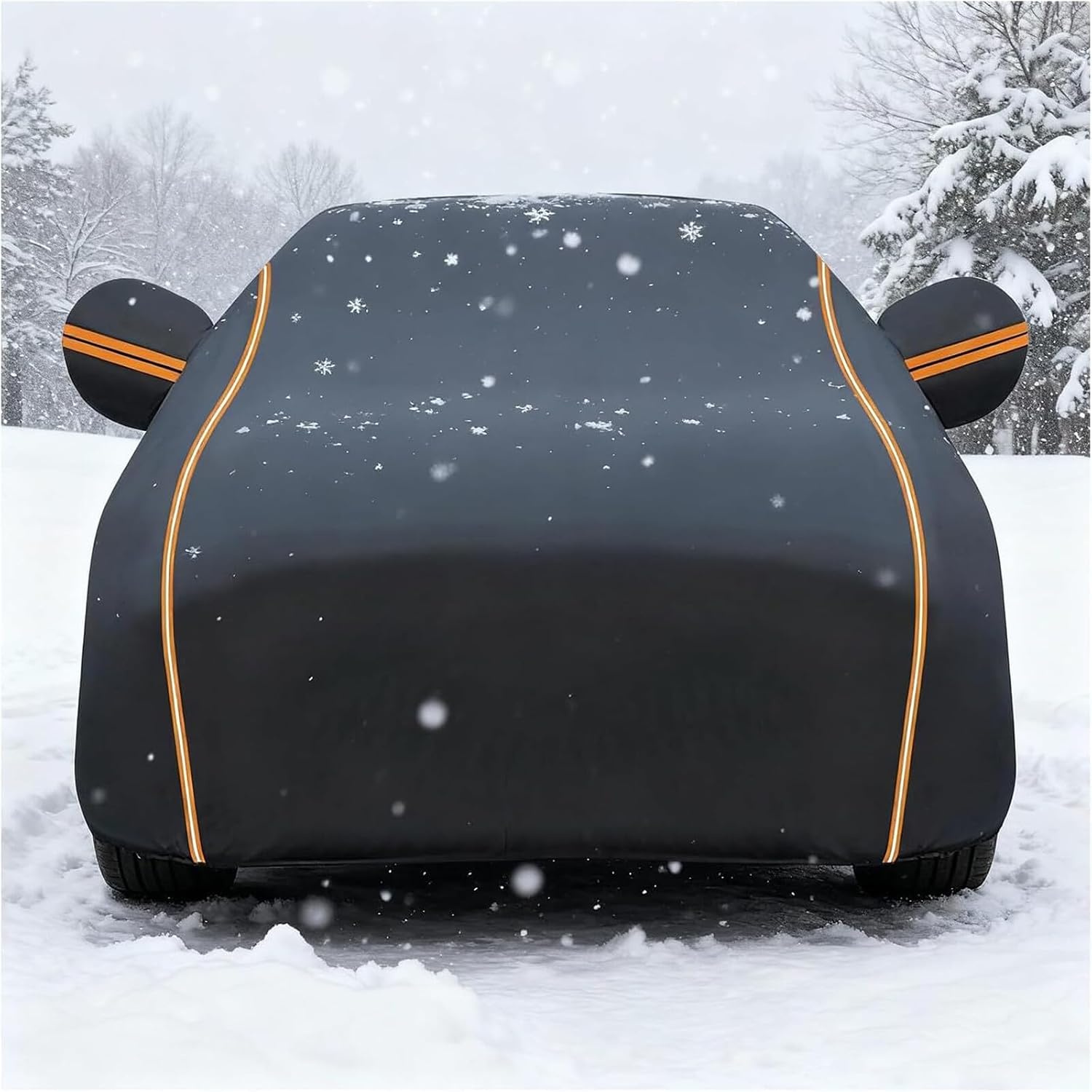 Waterproof Car Cover for Mercedes-Benz CLA180/CLA200/CLA220/CLA250, Full Car Covers with Door Zipper Outdoor Large Auto Cover Scratchproof Snow Rain UV Dust Resistant