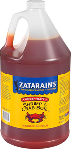 Zatarain's Concentrated Shrimp & Crab Boil, 1 gal - One Gallon Bulk Container of Liquid Crab Boil to Add Flavor to Seafood, Potatoes, Corn, Vegetables and More