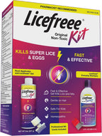 Licefreee! Kit All-in-One Complete Lice Killing Treatment, Daily Maintenance Shampoo & Professional Nit Comb in One Box, Lice Treatment for Kids & Adults