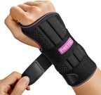 FREETOO Wrist Brace for Carpal Tunnel Relief Night Support, Maximum Support Hand Brace with 3 Stays for Women Men, Wrist Support Splint for Right Hands for Tendonitis,Arthritis,Sprains (Right, S/M)
