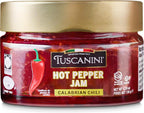Tuscanini Hot Pepper Jam, 4.59 oz | Sweet & Savory Jam | Italian Gourmet Jam made with Calabrian Chili | Great as Bacon Jam | Kosher (including Passover)