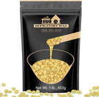 Lifestance Honey Waxing Beads, 1LB Fine Hair Removal Wax Beans for Face, Eyebrow, Brazilian Bikini, Sensitive Skin at Home for Women and Men