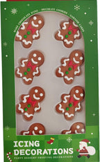 Edible Christmas Sprinkles for Cake Decorating, Edible Gingerbread Man Cupcake Toppers for Cake, Cookies, Cupcakes, Baking, Ice Cream Desserts Supplies