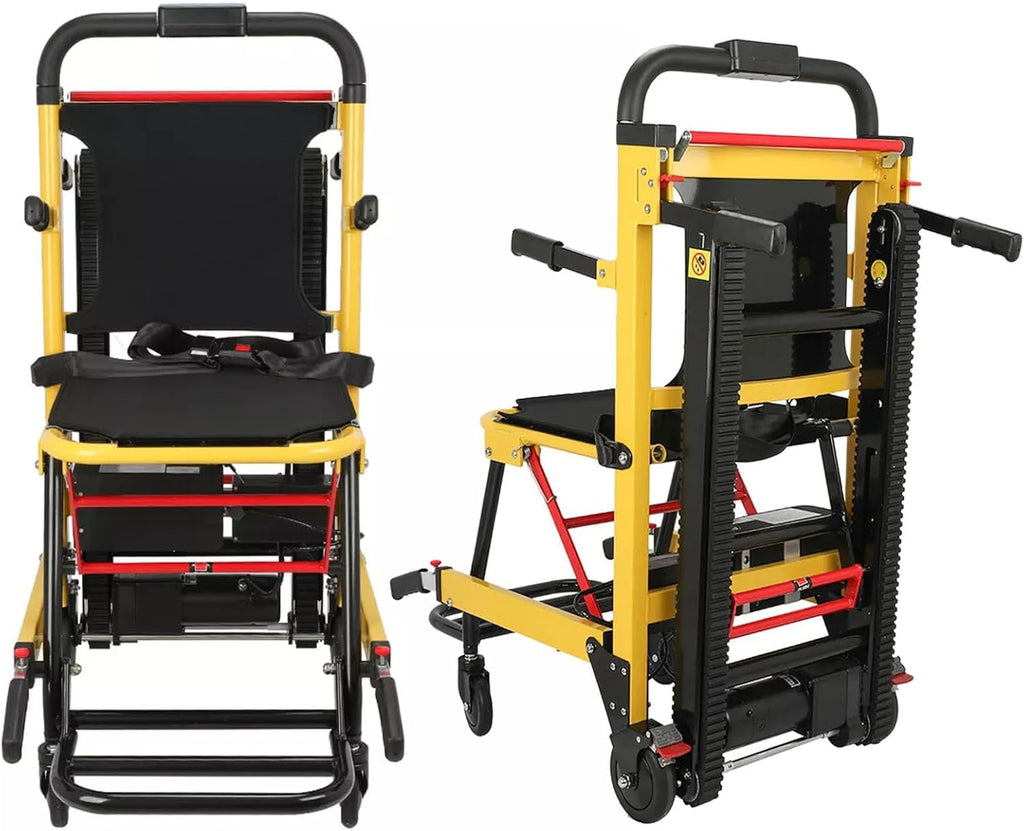 Powered Wheelchair, Stair Climbing Wheelchair Load Capacity 480lbs, Electric Mobile Stair Lifts Chair for Seniors, Foldable Stair Chair