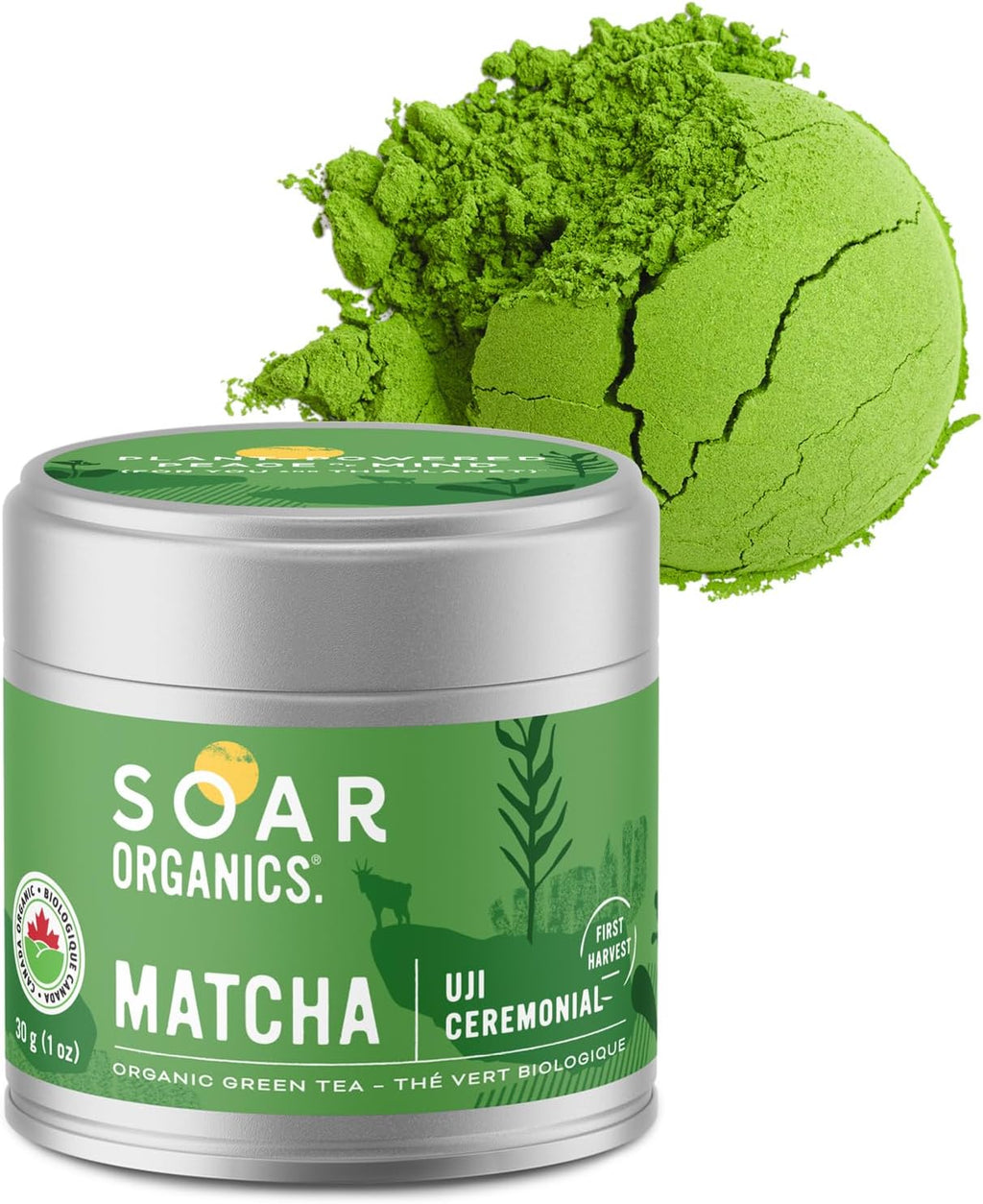 Soar Organics - Uji Ceremonial Grade Matcha Green Tea Powder - Authentic Japanese Origin (1 oz)