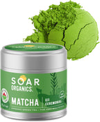 Soar Organics - Uji Ceremonial Grade Matcha Green Tea Powder - Authentic Japanese Origin (1 oz)