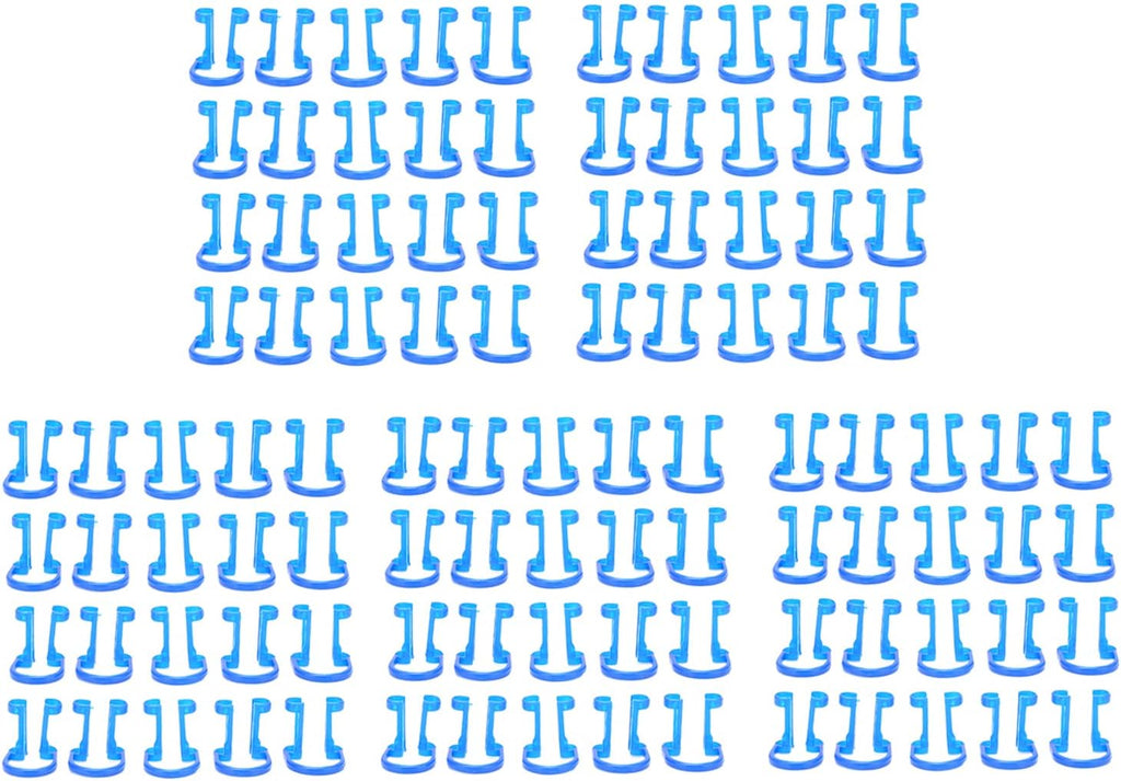 Cotton Roll Holder Clip, Dental Isolator Tools Blue 100PCS for Clinic for Mouth Supplies