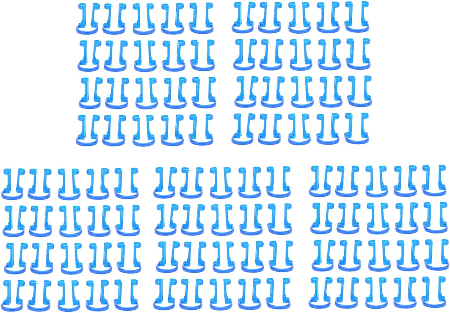 Cotton Roll Holder Clip, Dental Isolator Tools Blue 100PCS for Clinic for Mouth Supplies