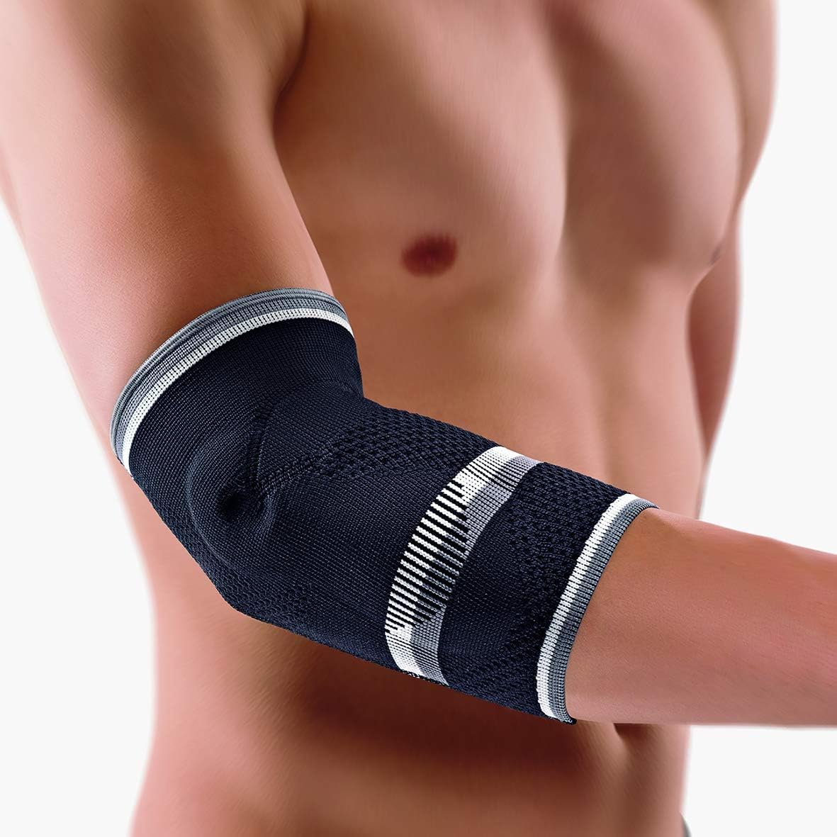 Bort 122600 EpiBasic, Golfers Elbow Support Tendonitis Brace Tennis Elbow (XLarge, Black,11.8″ – 12.6″ inches)