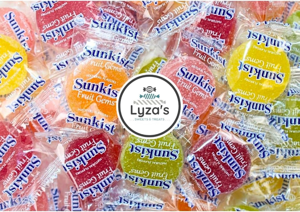 Fruit Gems - Individually Wrapped Fruit Jellies Gift - Bulk Bags by Lyza's Sweets & Treats (One Pound)