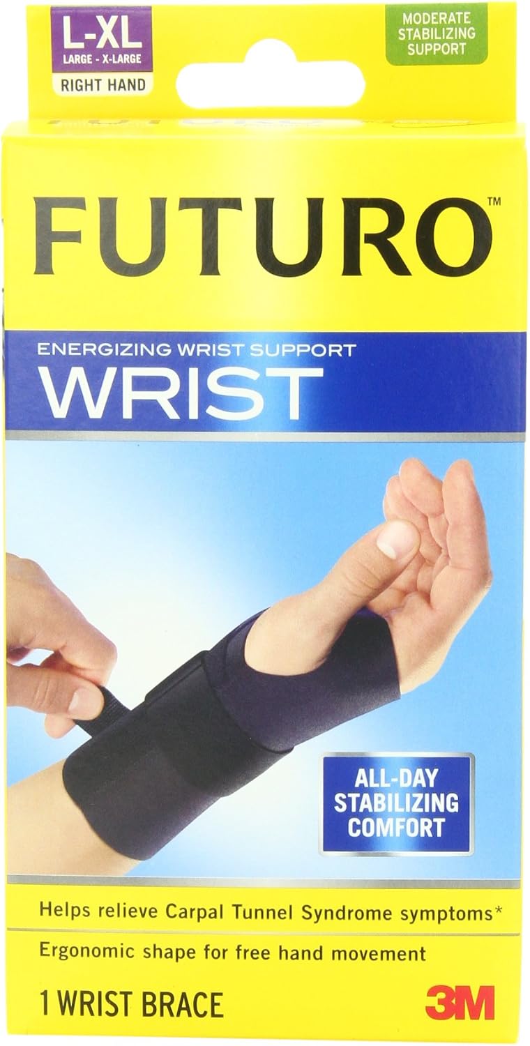 FUTURO Energizing Wrist Support, Right Hand, Large/X-Large