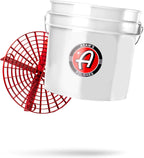 Adam's Polishes Wash Bucket (3.5 Gallon Bucket + Grit Guard) - Car Detailing Tool for Car Washing & Garage Storage | Stores Car Wash Soap, Foam Cannon, Foam Gun, Microfiber Towels & More