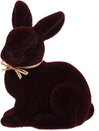 Easter Bunny Figurine Simulated Rabbit Statue for Home Decor Brown Desktop Ornament Easter Holiday Decoration Present for Couples Housewarming