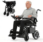 Electric Wheelchair for Adults,Elderly,Lightweight Foldable Wheelchair 15 Miles Long Travel Range,500W Motorized Wheelchair and Supports Up to 300 lbs,All-Terrain