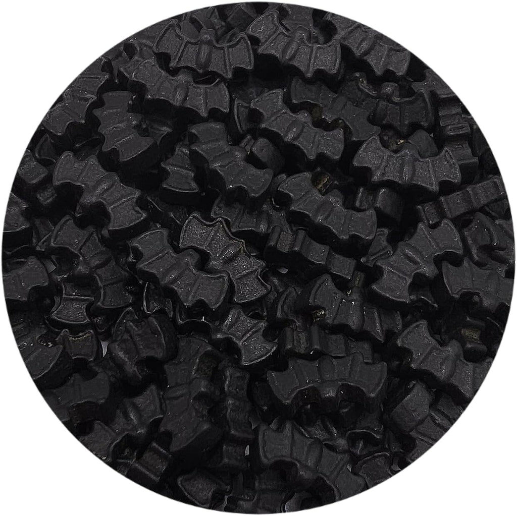 NCS Bat Shaped Edible Sprinkles – Black Cupcake, Cake & Cookie Decorations, 8 oz