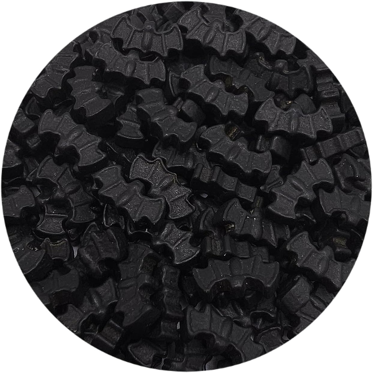NCS Bat Shaped Edible Sprinkles – Black Cupcake, Cake & Cookie Decorations, 8 oz