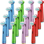 FIRIK Kids Replacement Heads, Compatible with Oral B Braun Kids Electric Toothbrush, Soft Bristles for Sensitive Teeth and Gum, 16 Pack