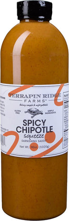 Terrapin Ridge Farms Spicy Chipotle Garnishing Sauce – Smoky & Zesty Sauce for Tacos, Sandwiches, Seafood & More – 36 Ounce Squeeze Bottle (Pack of 1)